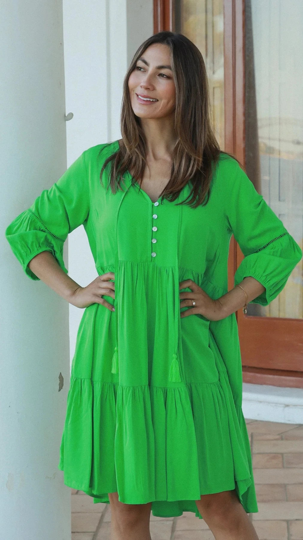 The Natures Embrace Dress - Green