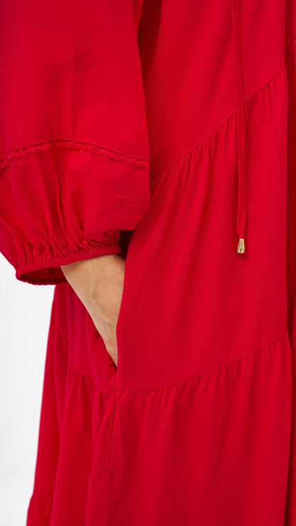 The Ruby Tiered Midi Dress