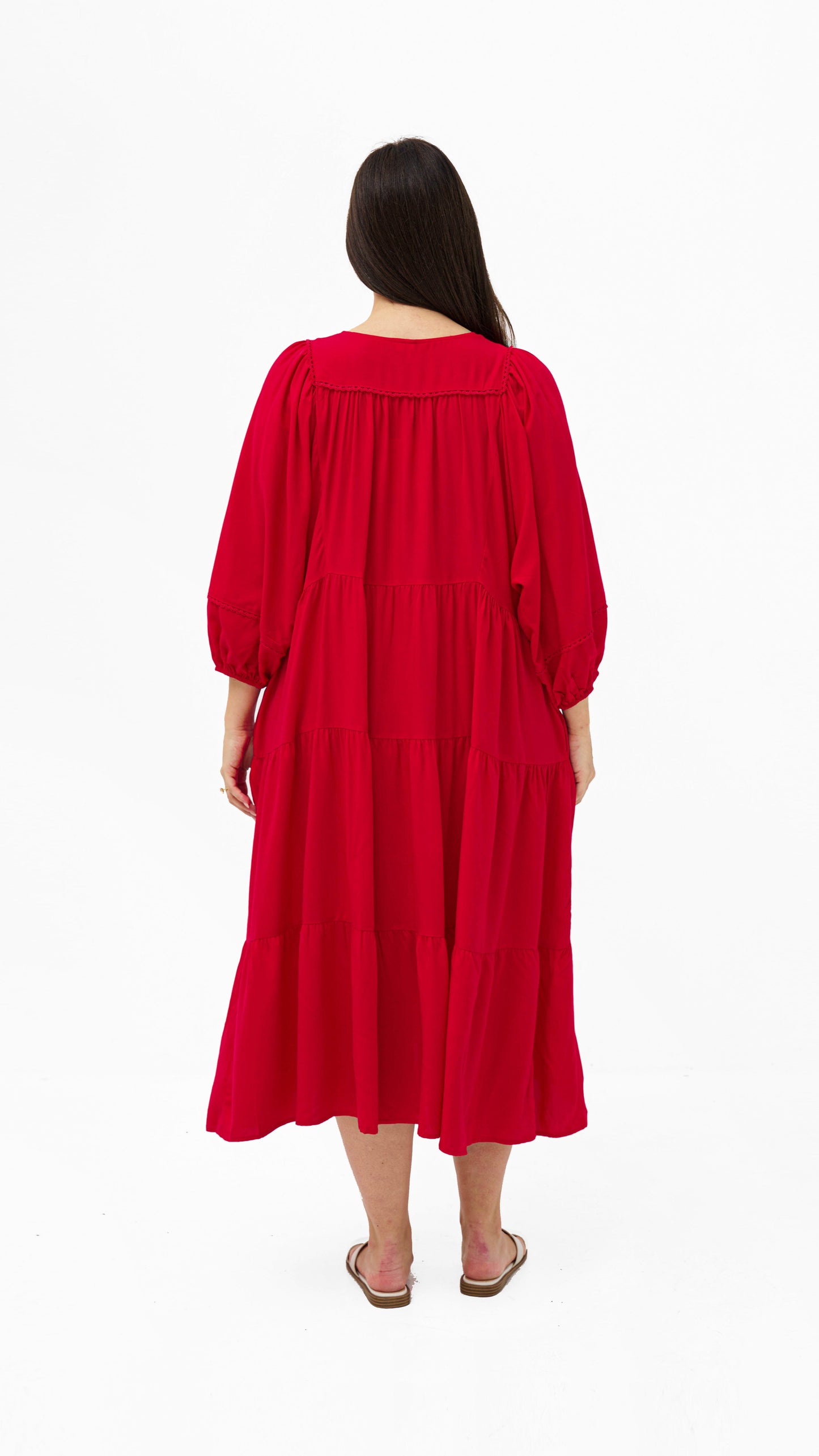 The Ruby Tiered Midi Dress