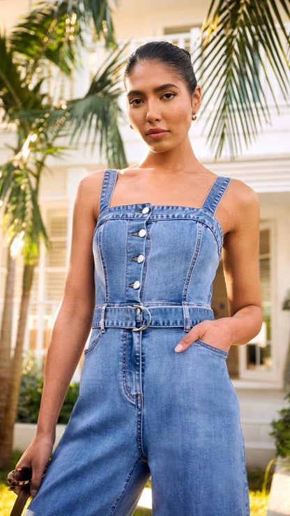 The Iconic Denim Jumpsuit