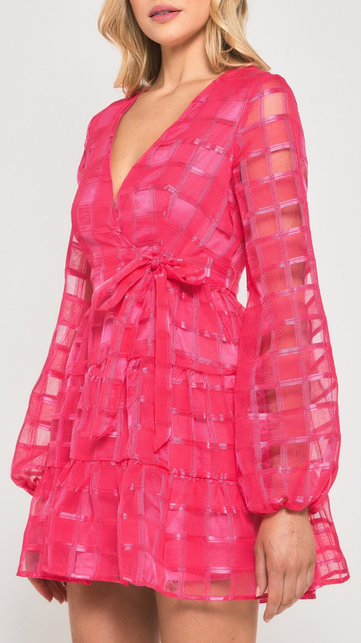 The Organza Party Dress - Pink & Black