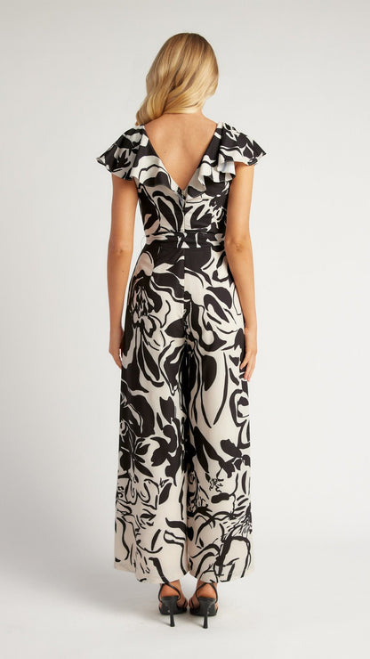 The Noir Fleur Jumpsuit