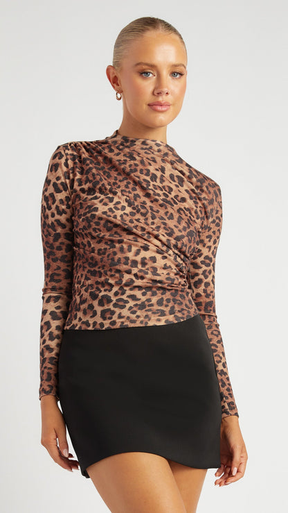 The Savanna Chic Ruched Top