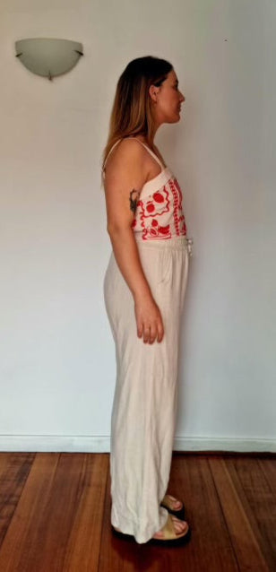 The Relaxed Linen Wide Leg Pants