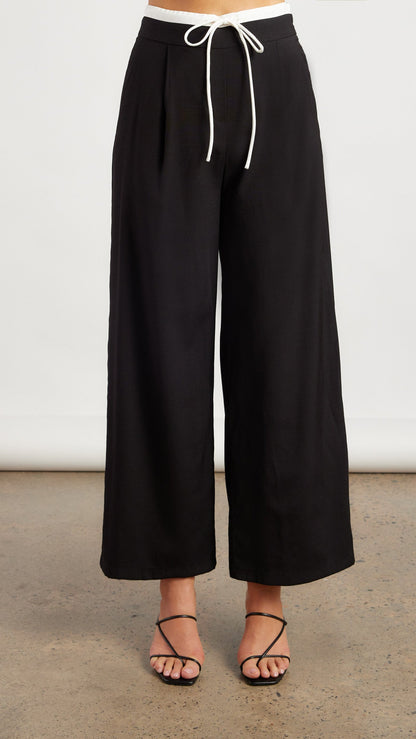 The Monochrome Luxe Wide-Leg Pants